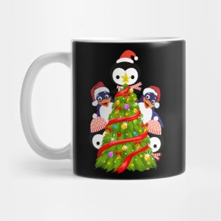 Penguins Christmas Tree T-Shirt Mug